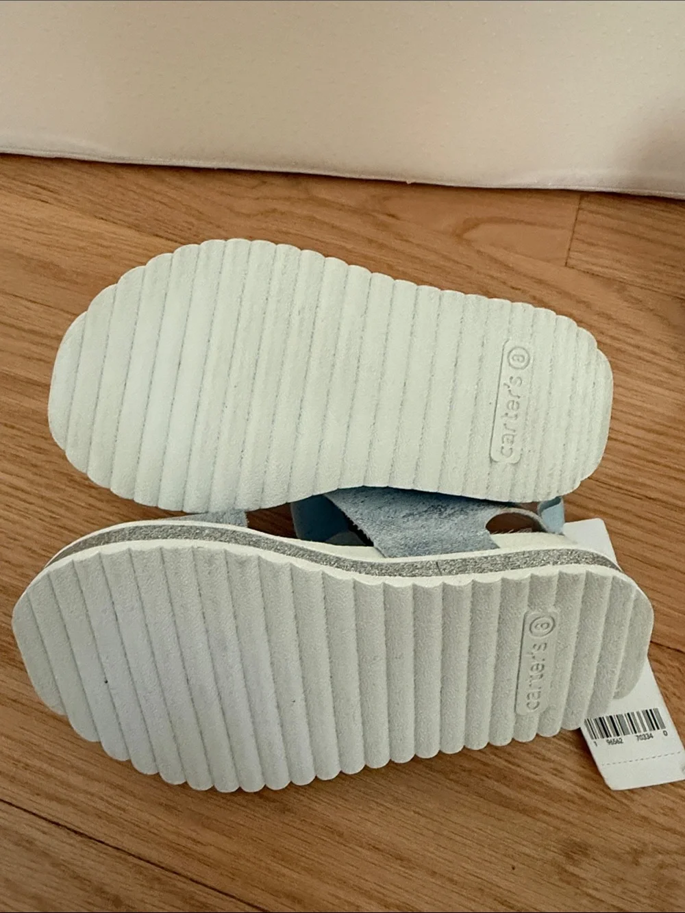 NWT Carter's Clarice Silver Glitter Double-Buckle Girls' Sandals